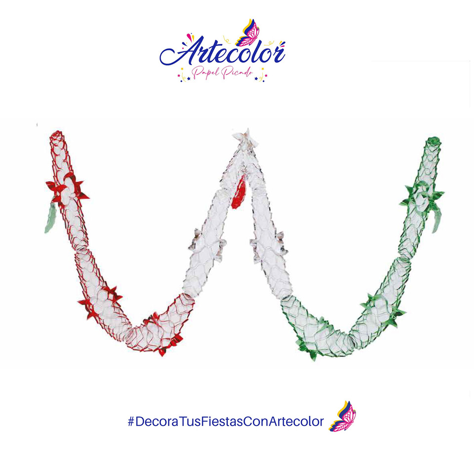 Adorno Guia sencilla tricolor