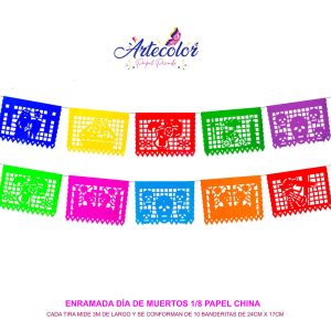 Enramada dia de muertos Papel Picado